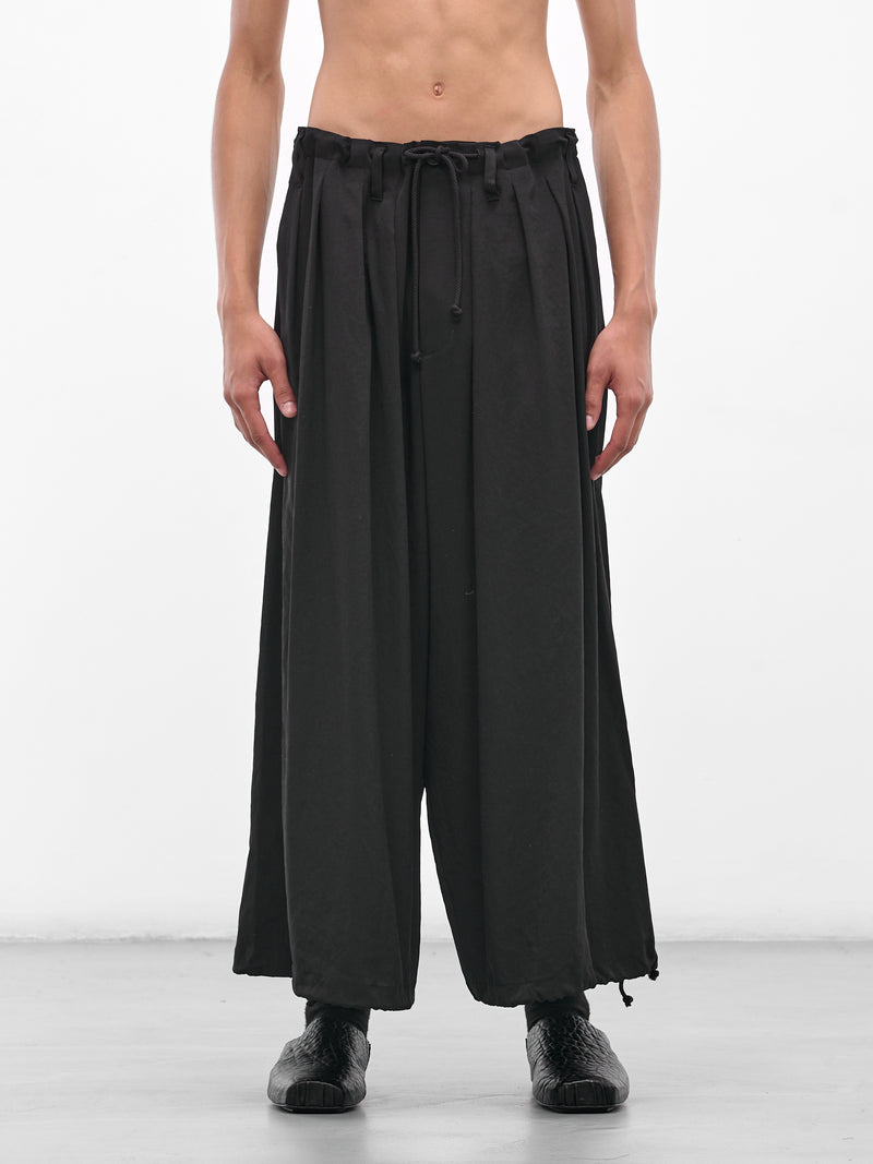 Black Wide Tuxedo Balloon Pants (HL-P14-500-1-BLACK)