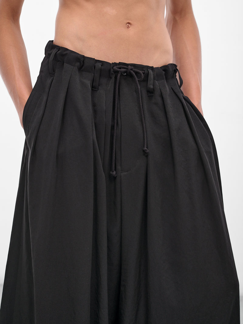 Black Wide Tuxedo Balloon Pants (HL-P14-500-1-BLACK)