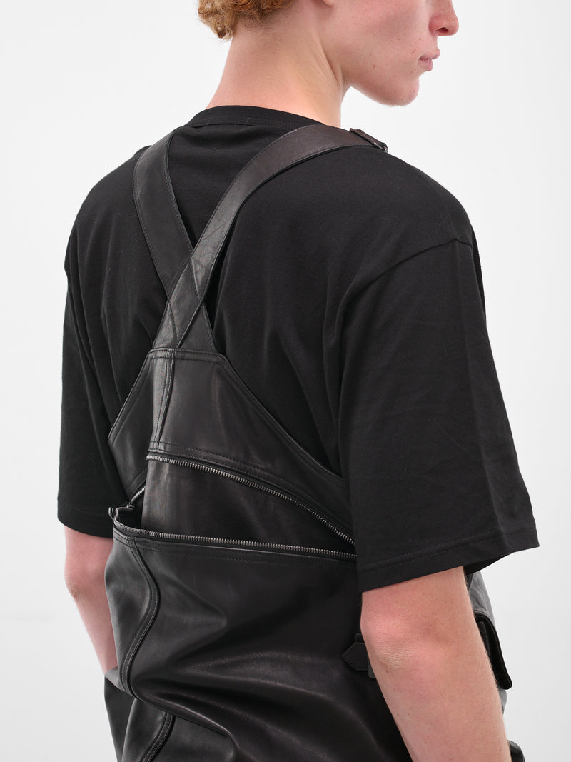 Black Technical Layered Zip Vest (HL-V98-705-BLACK)