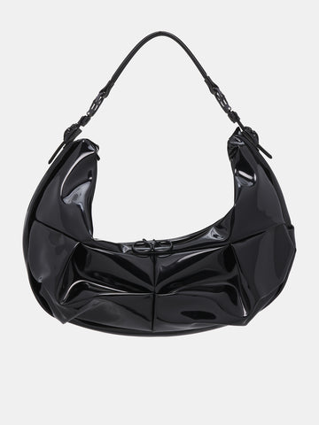 ショルダーバッグ・ポシェット RONRON HALF MOON SHOULDER BAG DOT BLACK RR25BBG4570DB THE ROW Half Moon leather shoulder bag | NET-A-PORTER