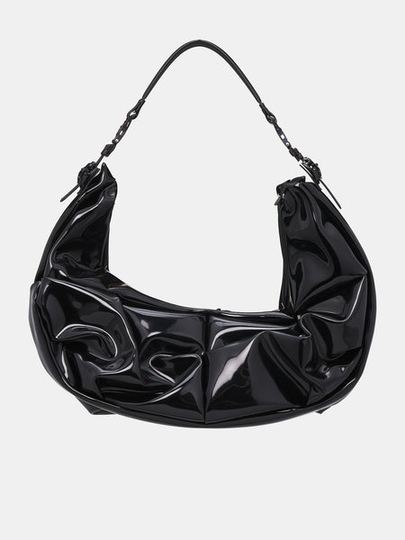 Half Moon Bag (HM03-HAL-MOON-BLACK-VINYLE)