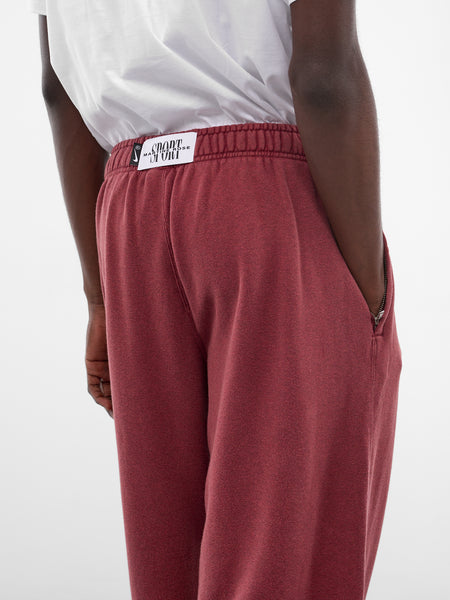 Martine Rose x Nike Relaxed Sweatpants (HM9033-613-CRIMSON-HTR-WHITE)