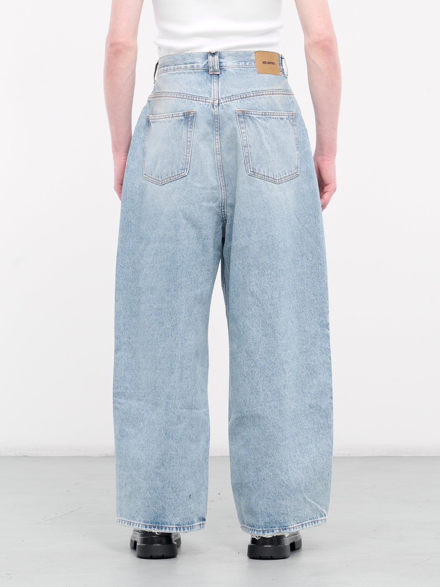 Wide Leg Jeans (HMMY67001A-HY070-OPEN-BLUE)