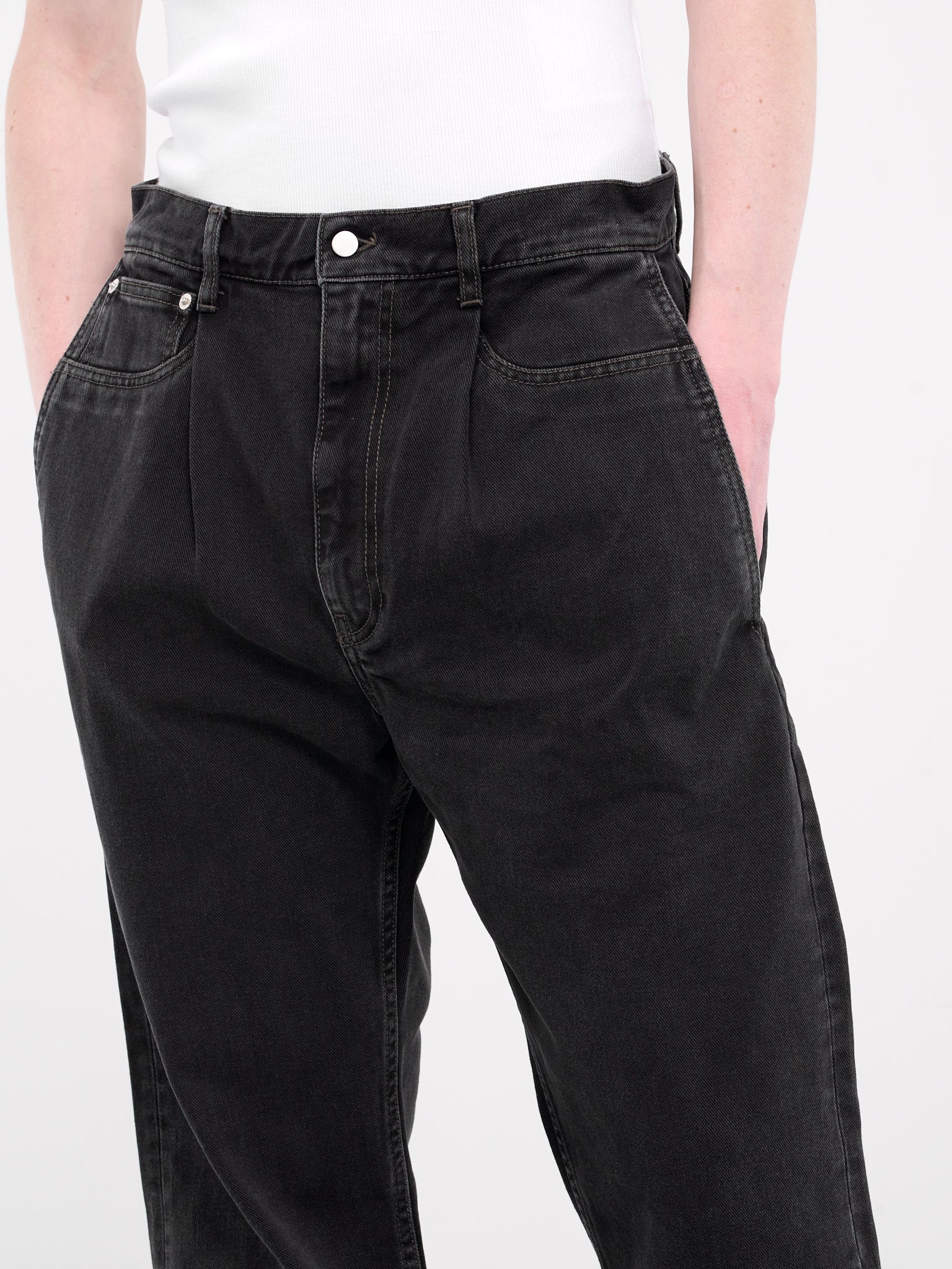 Straight Leg Jeans (HMMY67009-HY071-BLACK)