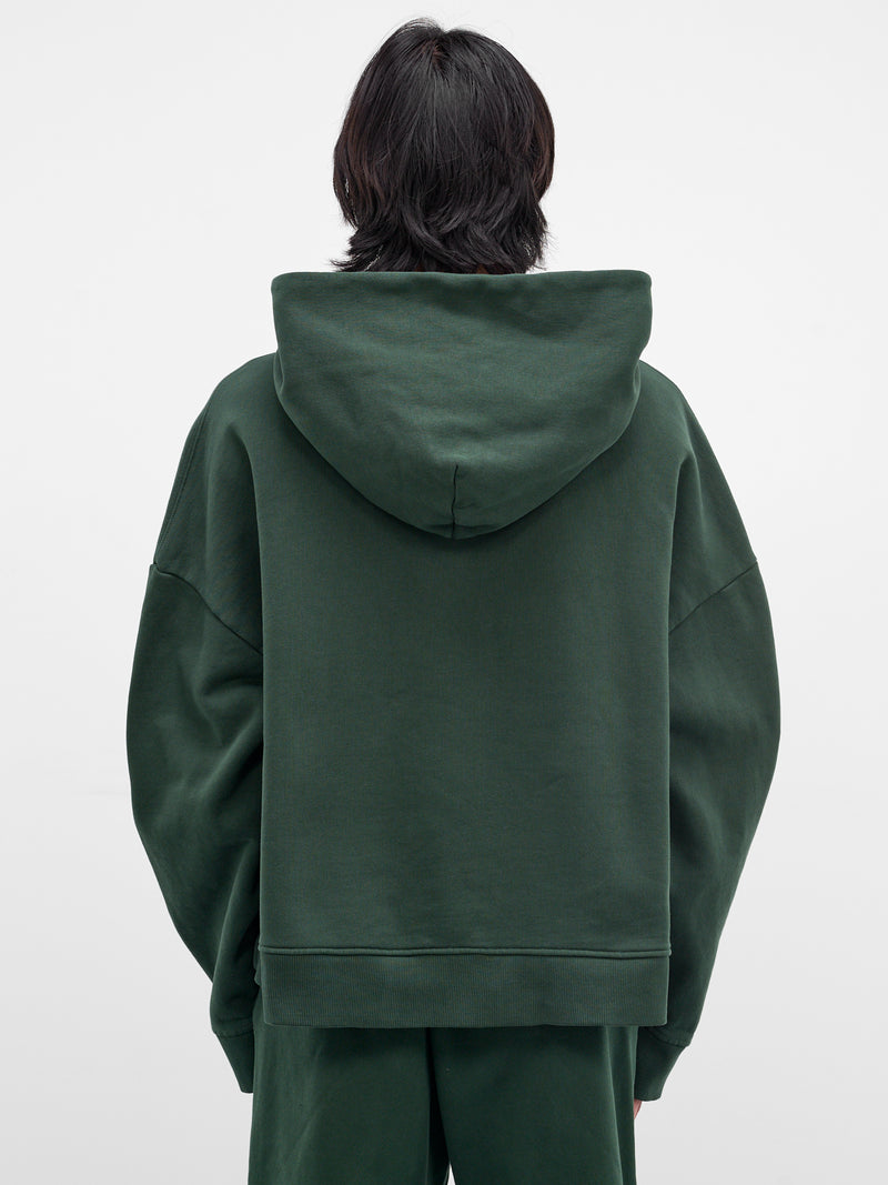 Green Oversized Cotton Hoodie (HO04012-COLLEGE-GREEN)