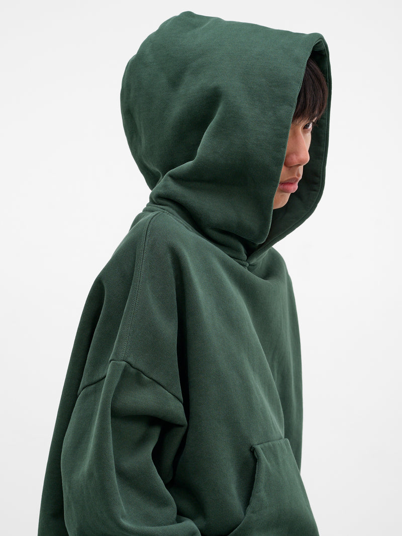 Green Oversized Cotton Hoodie (HO04012-COLLEGE-GREEN)