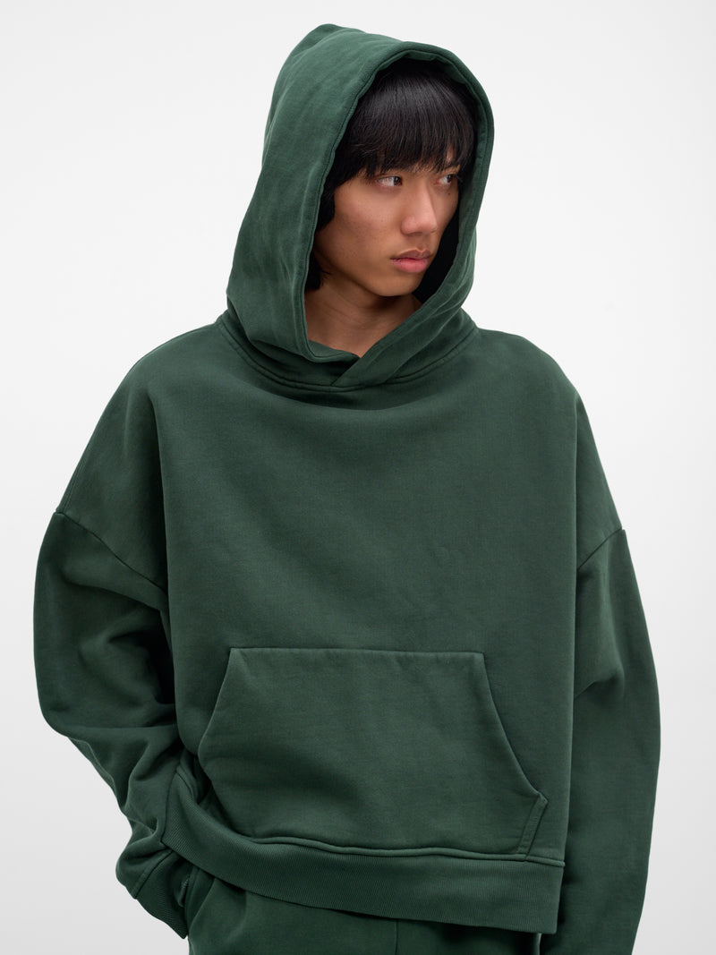Green Oversized Cotton Hoodie (HO04012-COLLEGE-GREEN)