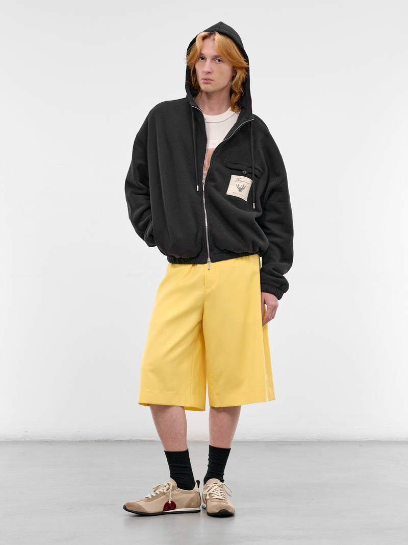 Navy Embroidered Rosemary Zip Hoodie (HOM00302AJ00262-DARK-NAVY)