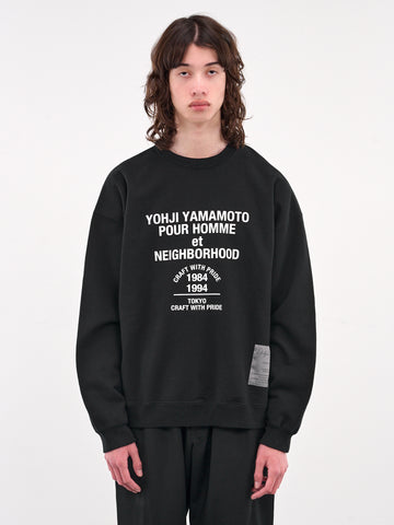 YOHJI YAMAMOTO♡ CREW NECK SWEAT (HP-T38-084-1) DAMAGED LINING SWEAT SHIRT – THE SHOP YOHJI YAMAMOTO