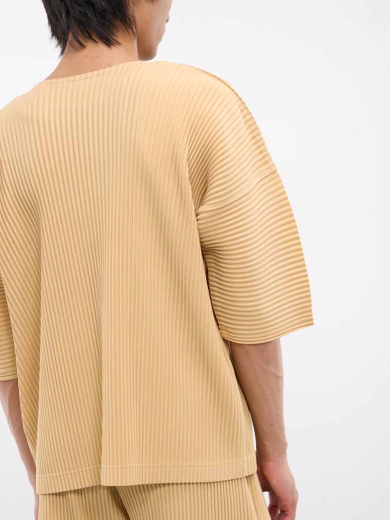 MC July Pleated Tee (HP48JK103-42-VANILLA-BEIGE)