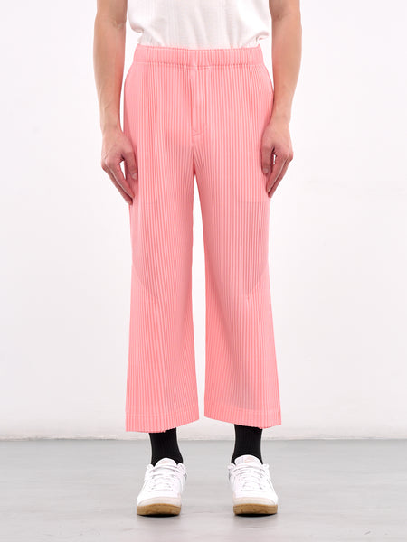HOMME PLISSE ISSEY MIYAKE サルエルパンツ ピンク 3 Pink Monthly Color March Trousers by HOMME PLISSÉ ISSEY