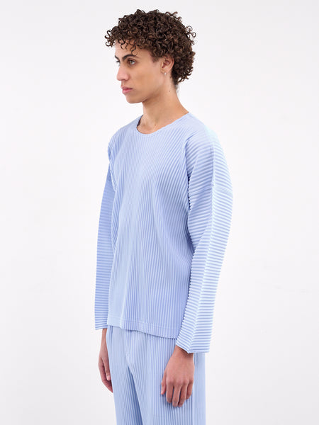 HOMME PLISSÉ ISSEY MIYAKE Vネックベスト 2 ブルー HOMME PLISSÉ ISSEY MIYAKE Vネックベスト 2 ブルー