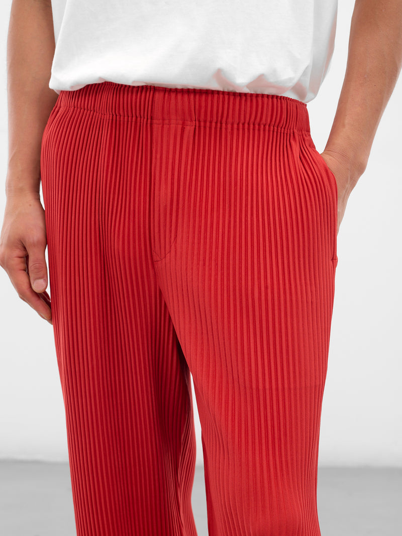 Red Monthly Colors Pleated Trousers (HP58JF094-25-JASPER-RED)