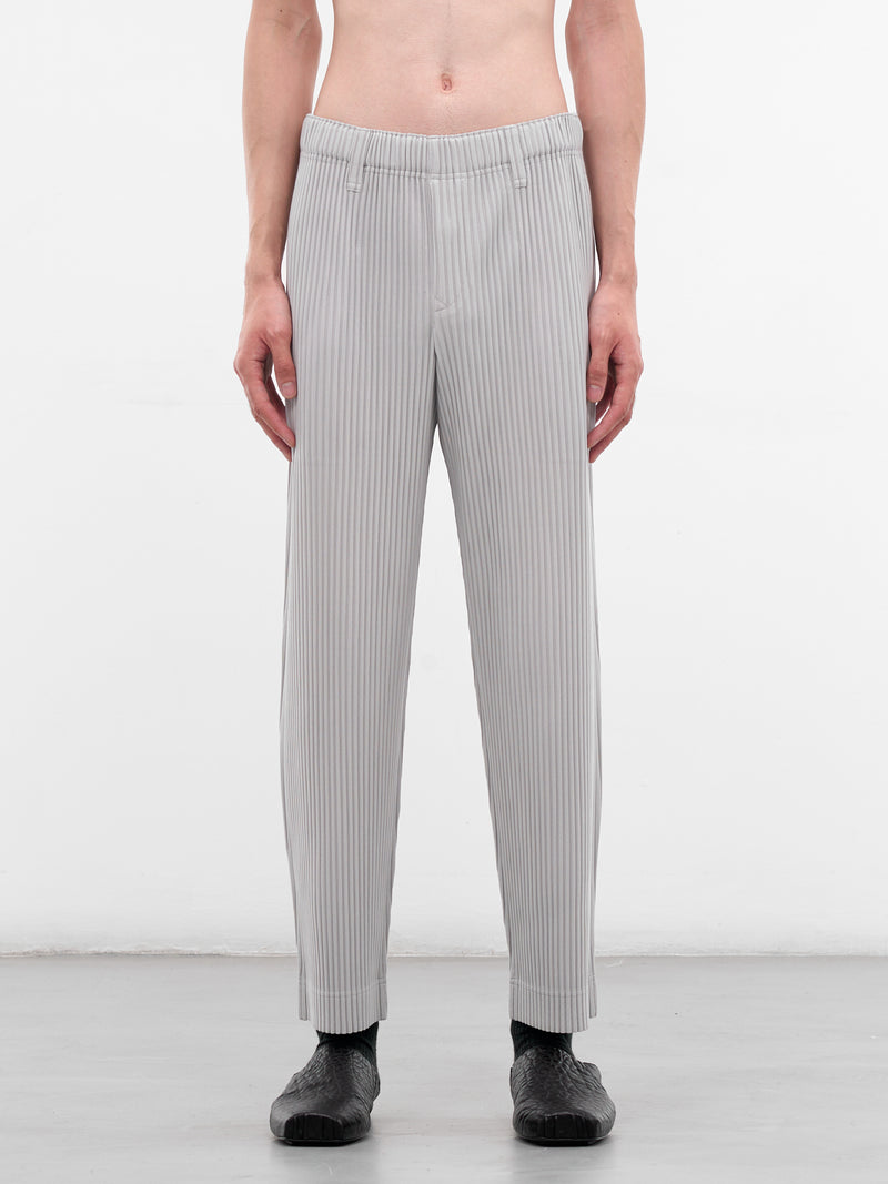 Gray Pleated Basic Pants (HP58JF550-11-LIGHT-GRAY)