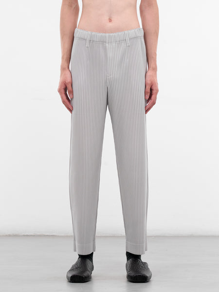 Gray Pleated Basic Pants (HP58JF550-11-LIGHT-GRAY)