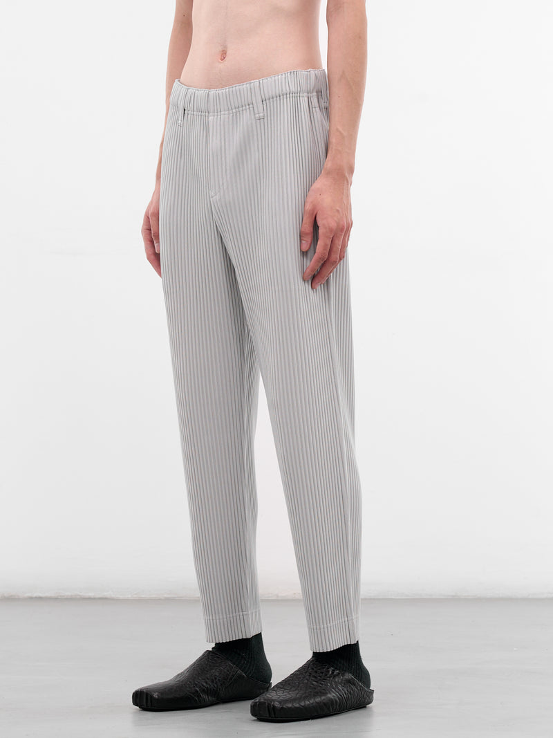 Gray Pleated Basic Pants (HP58JF550-11-LIGHT-GRAY)