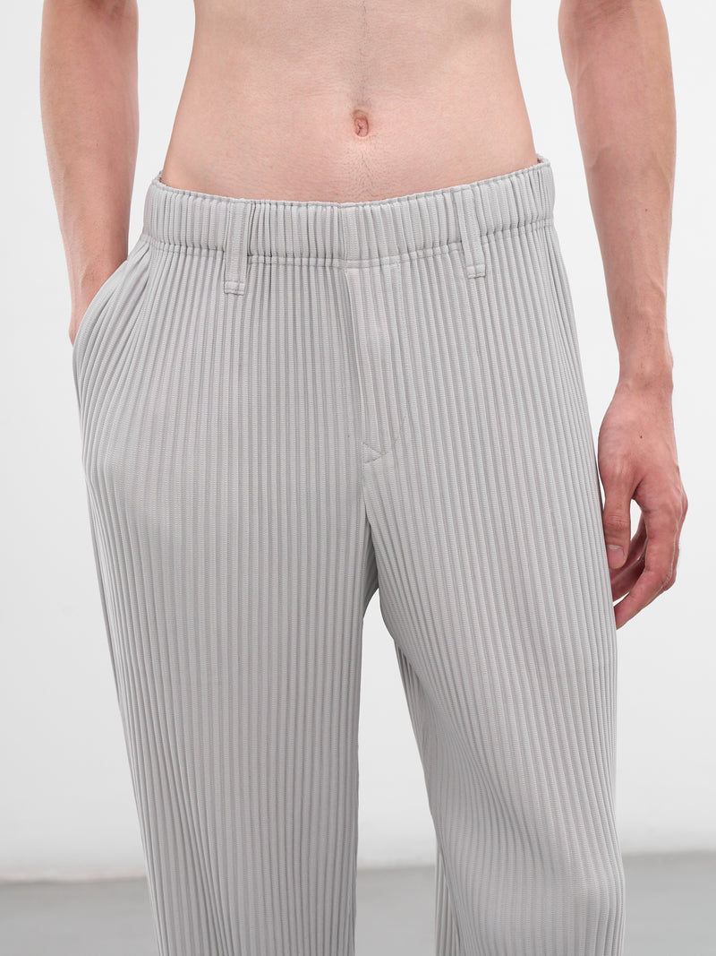 Gray Pleated Basic Pants (HP58JF550-11-LIGHT-GRAY)