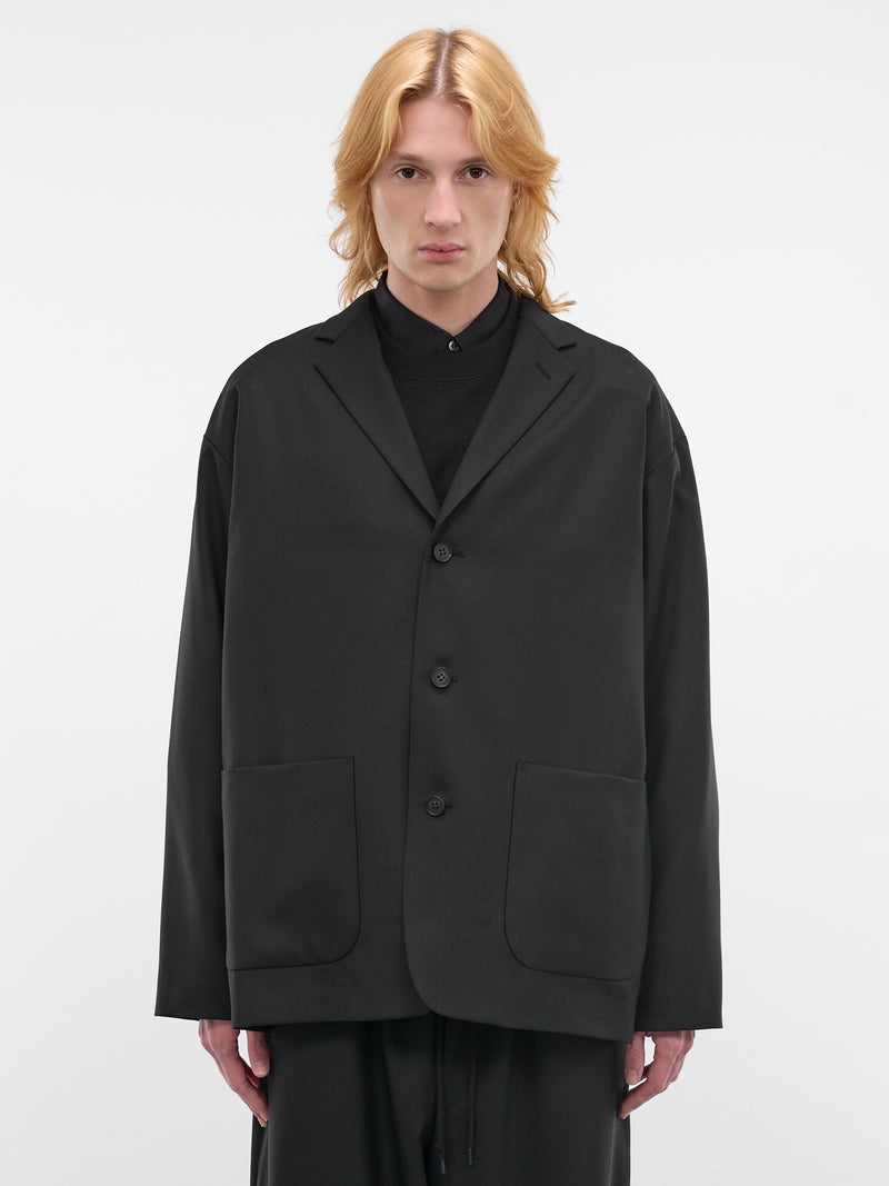 Wool Boxy Blazer (HQ-J009-S26-BLACK)