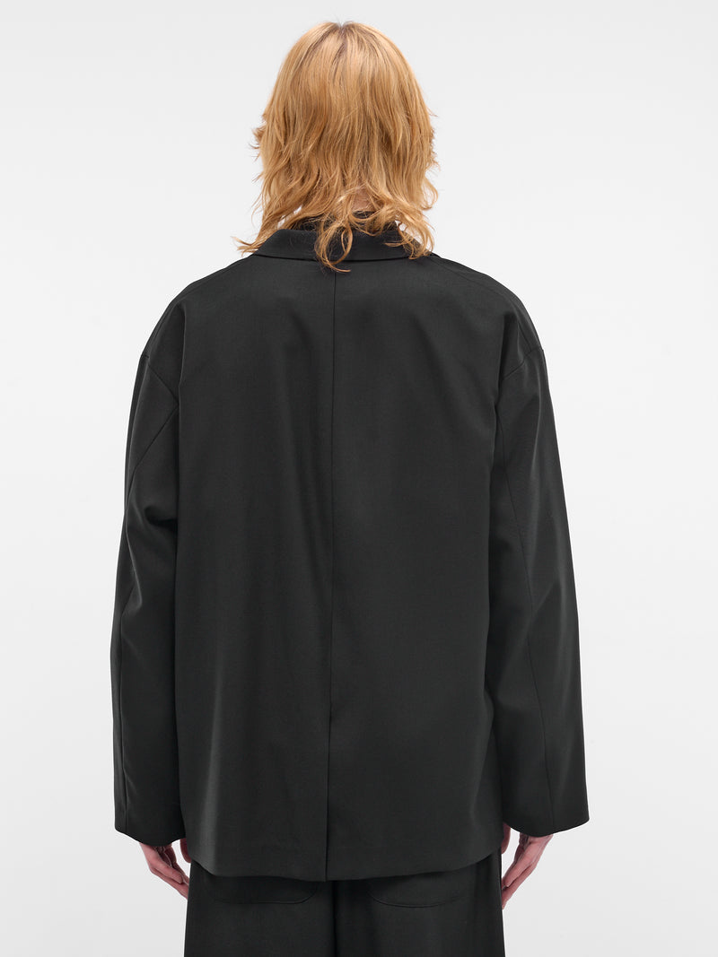 Wool Boxy Blazer (HQ-J009-S26-BLACK)