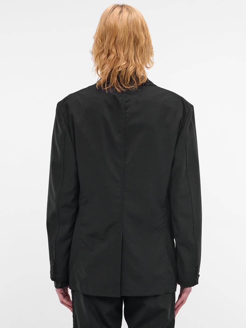 Black Wool Tailored Blazer (HQ-J101-S26-BLACK)