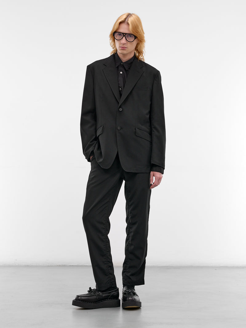Black Wool Tailored Blazer (HQ-J101-S26-BLACK)