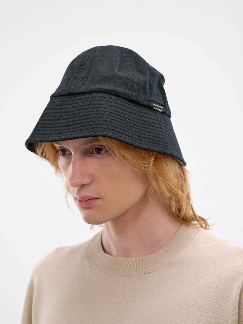 Black Nylon Logo Bucket Hat (HQ-K601-S26-BLACK)
