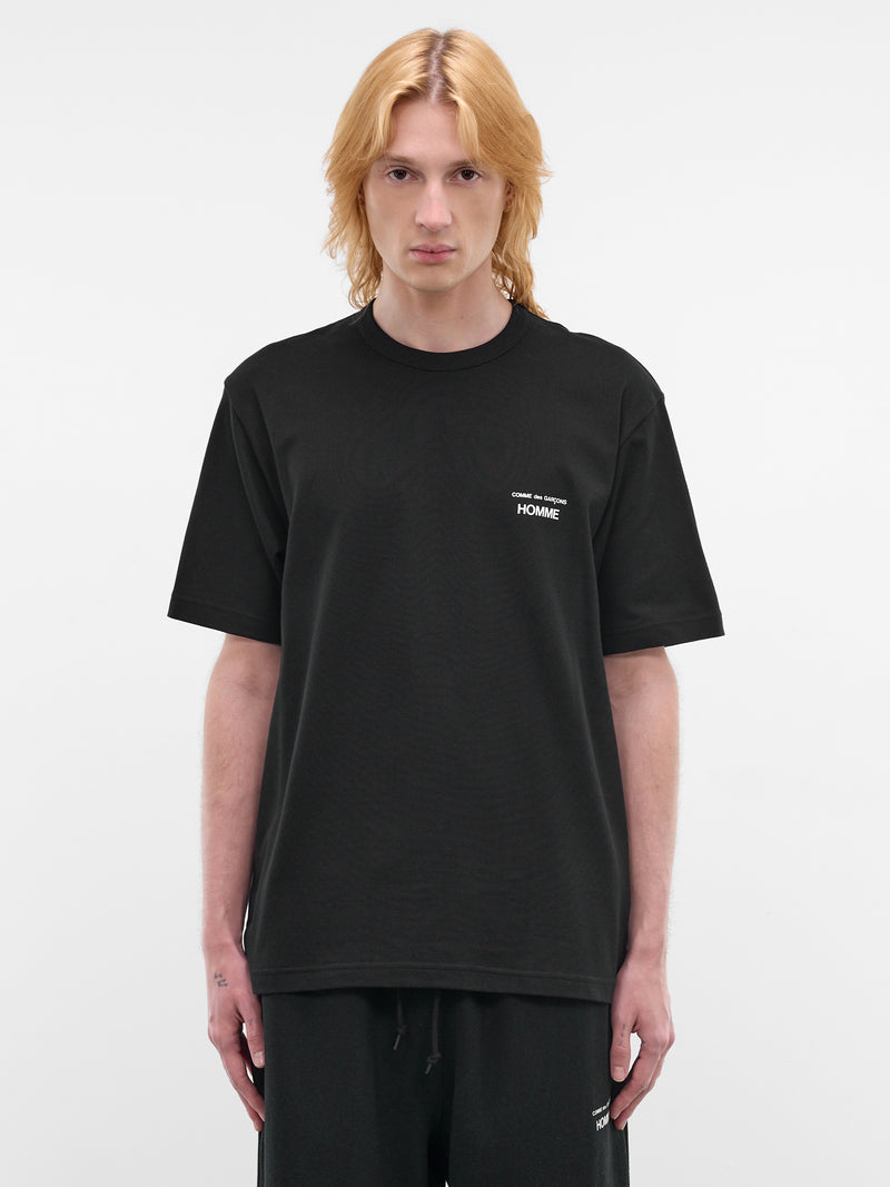 Black Short Sleeve Logo Tee (HQ-T101-S26-BLACK)