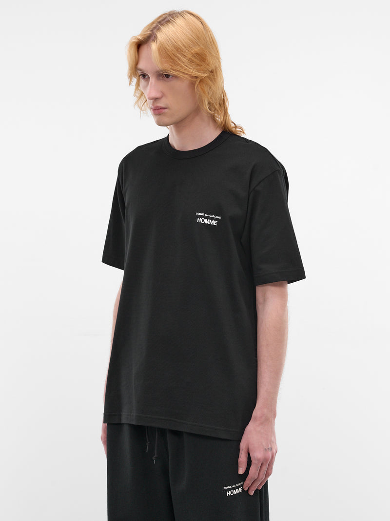 Black Short Sleeve Logo Tee (HQ-T101-S26-BLACK)