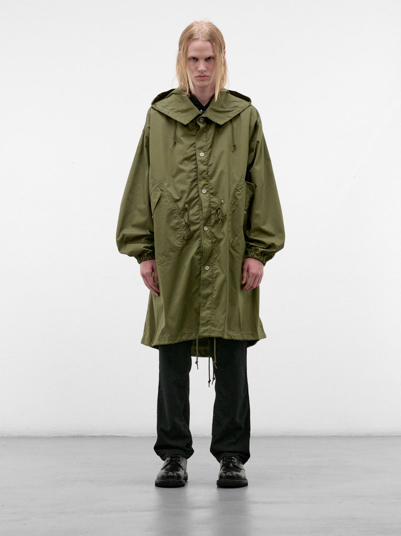 Khaki Cotton-Nylon Parka (HR-C002-W26-KHAKI)