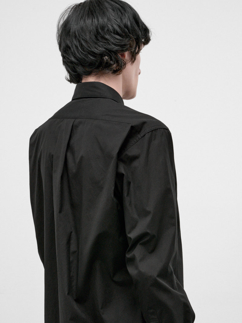 Black Cotton Basic Shirt (HW-B83-050-BLACK)