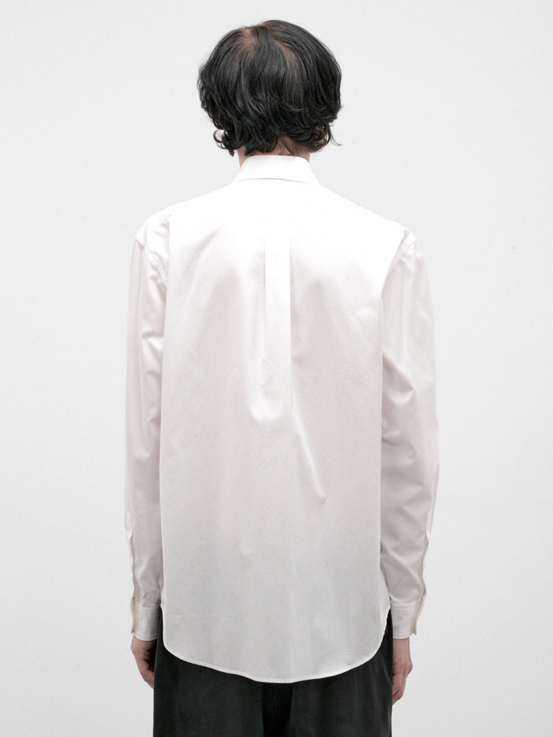 White Cotton Basic Shirt (HW-B83-050-OFF-WHITE)