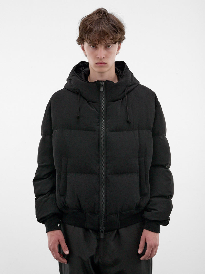 Black Quilted Puffer Jacket (HW-Y03-500-1-BLACK)