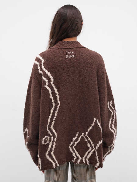 Ilya Brown Alpaca-Wool Cardigan (ILYA-M25KN7046-BROWN)