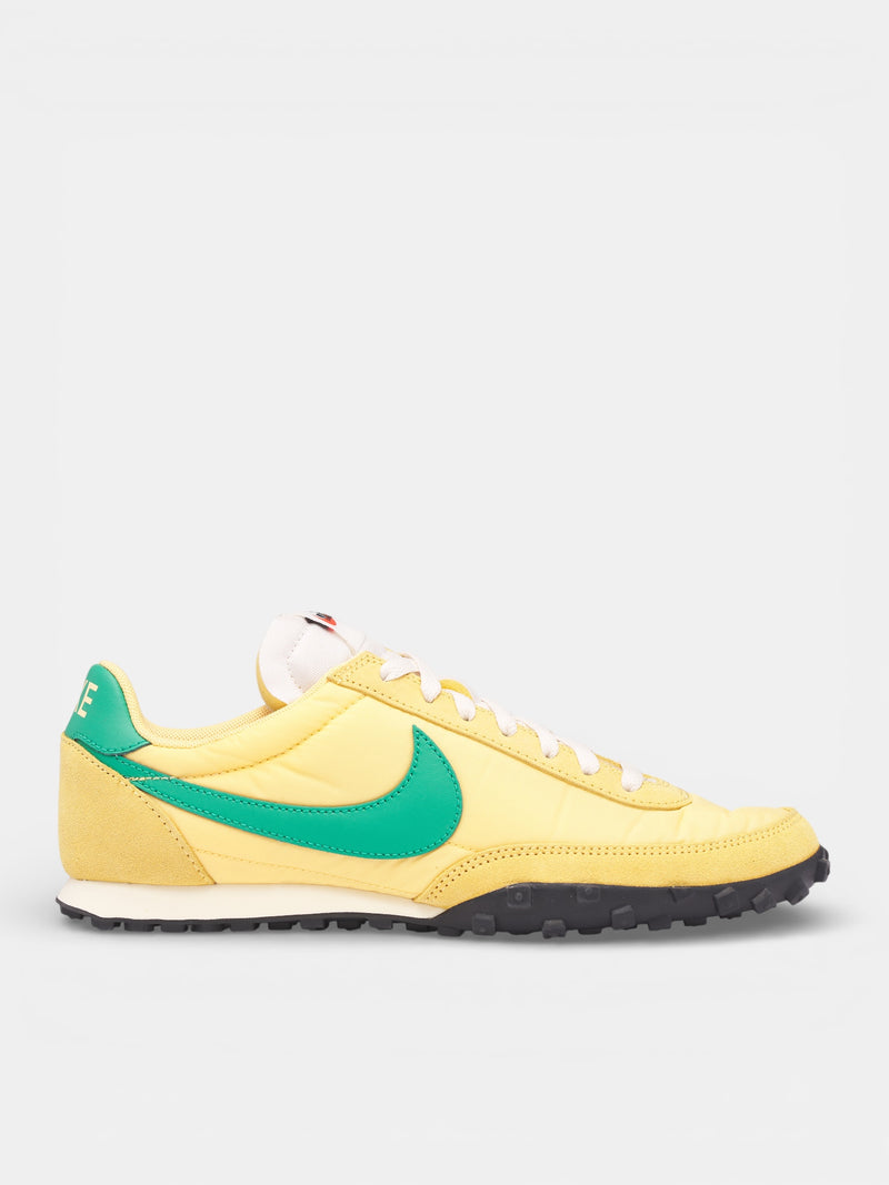 Beige Suede Waffle Racer Sneakers (IM8658-700-YELLOW)