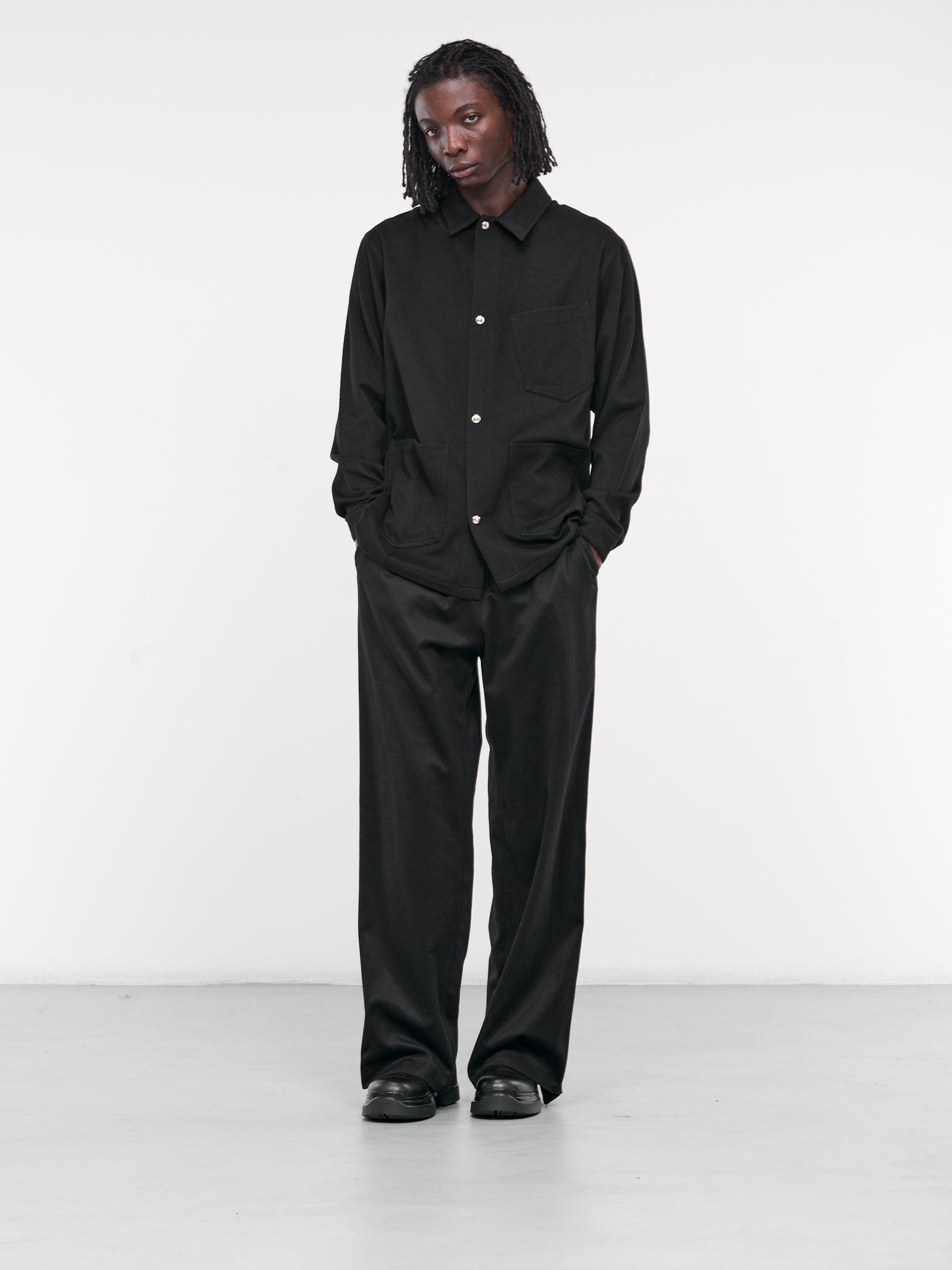 Cashmere Pyjama Pants (P014-W022-BLACK)