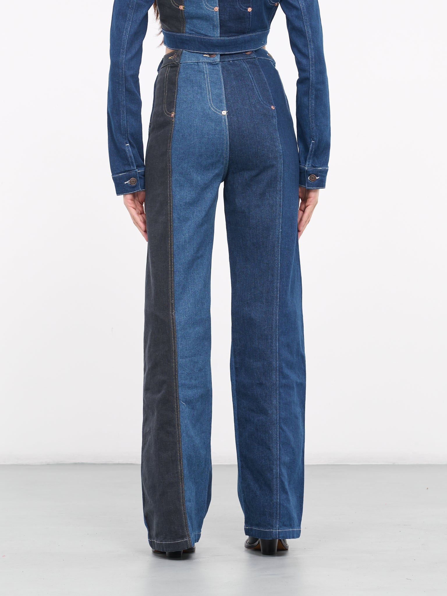 Denim Patchwork Jeans (J0301-3239-1888-BLUE)