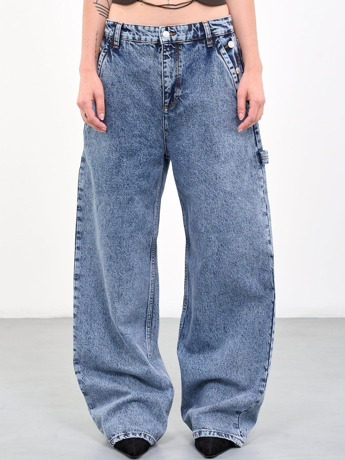 MOSCHINO JEANS Denim Wide Trousers | H.Lorenzo - front