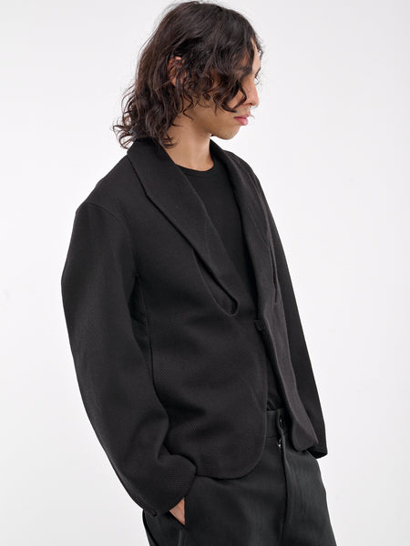 Curly Alpaca Stand Collar Coat