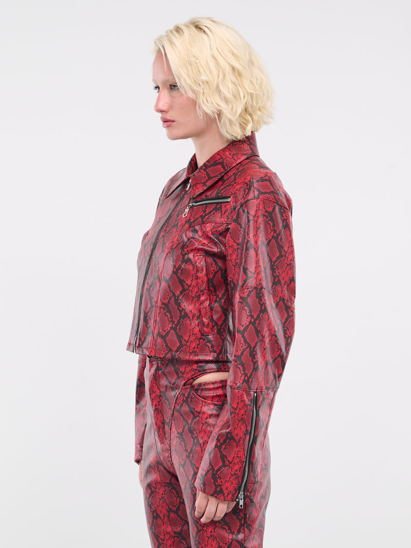 Faux-Leather Jacket (J06-610-BLOOD-RED)