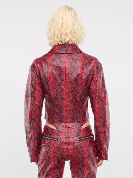 Faux-Leather Jacket (J06-610-BLOOD-RED)