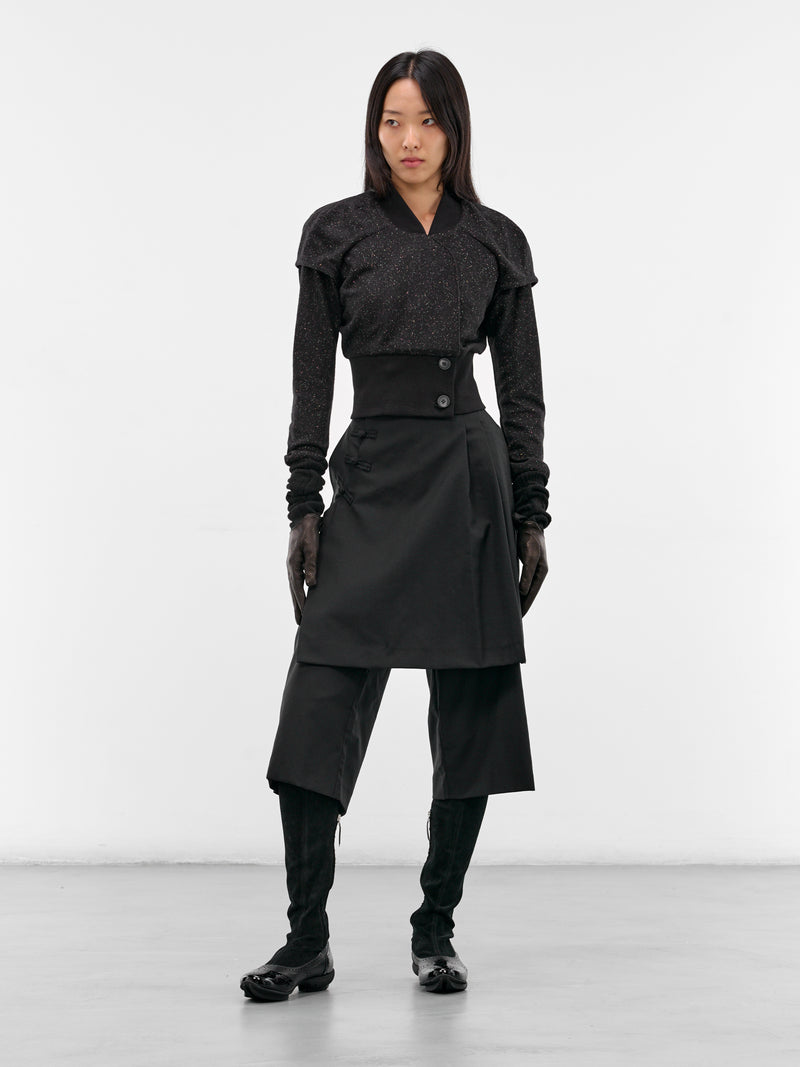 Lauterbach Black Speckled Jersey Jacket (J07-78-SPECKLED-BLACK)