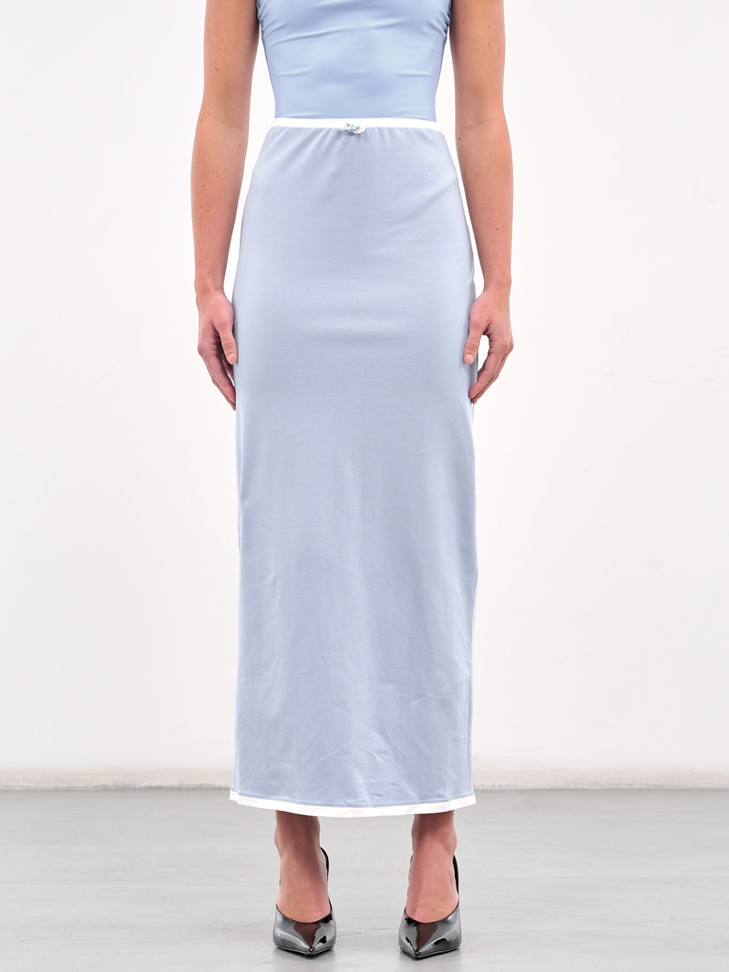 Jersey Maxi Skirt (J108-L-BLUE)
