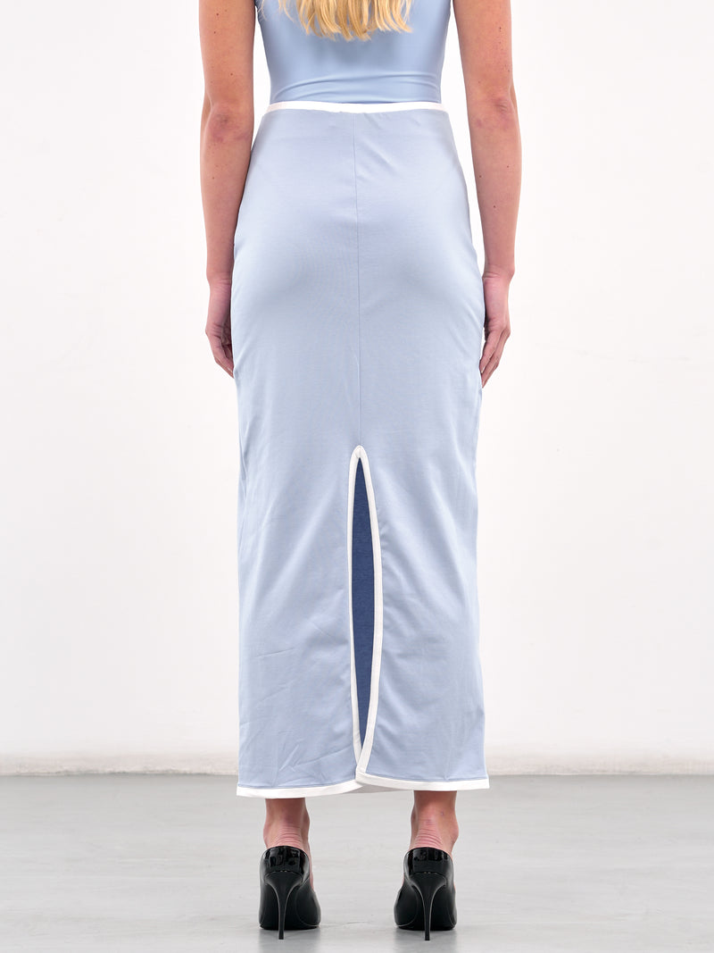 Jersey Maxi Skirt (J108-L-BLUE)