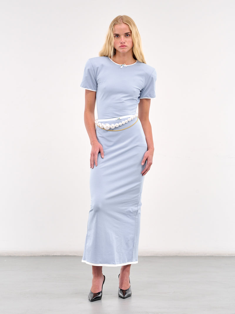 Shoulder Pad Tee (J116-BLUE)