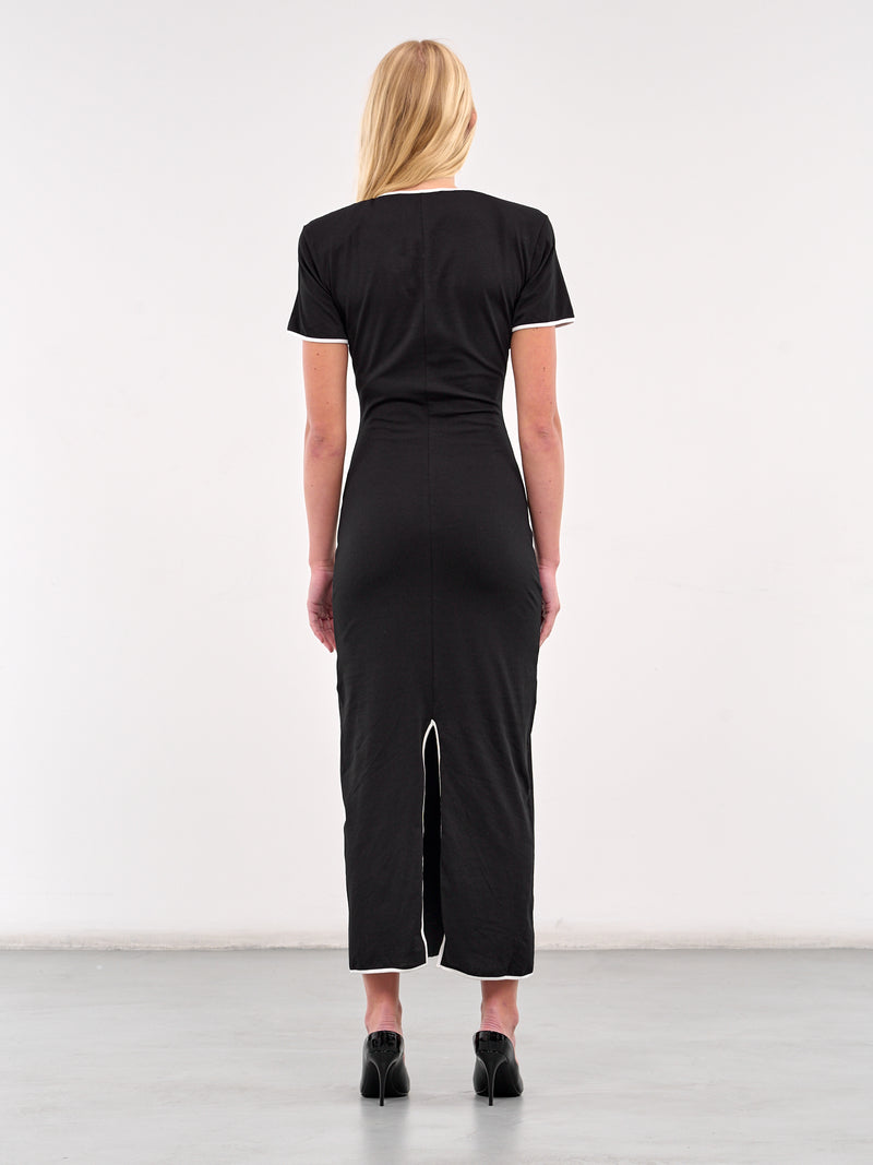 Cut-Out Maxi Dress (J121-BLACK)