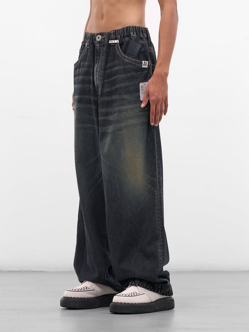 Indigo Baggy Denim Jeans (J15PT123-INDIGO)