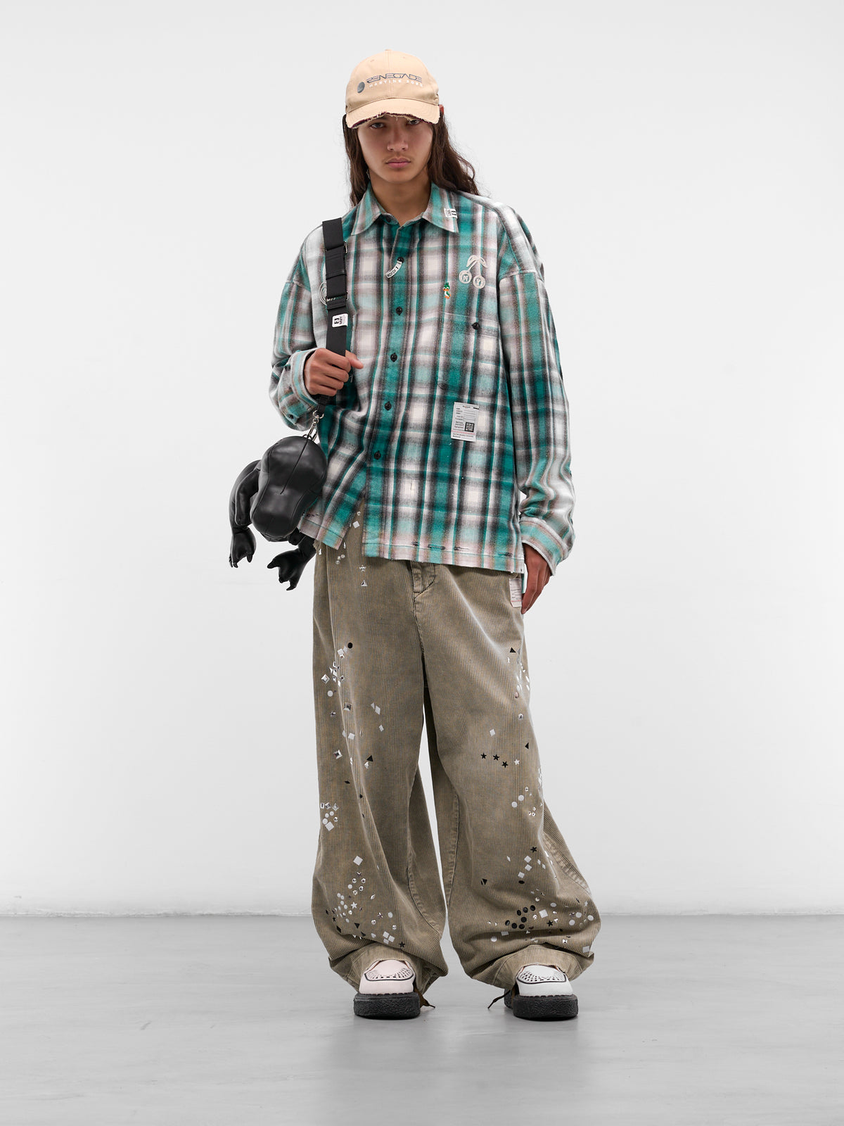 Black Leather Sculptural T-Rex Bag (A14BG707-BLACK)