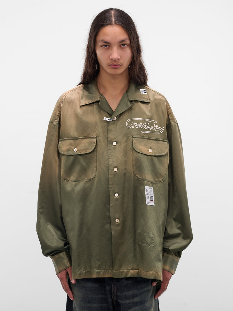 Khaki Oversized Button-Up Shirt (J15SH183-KHAKI)
