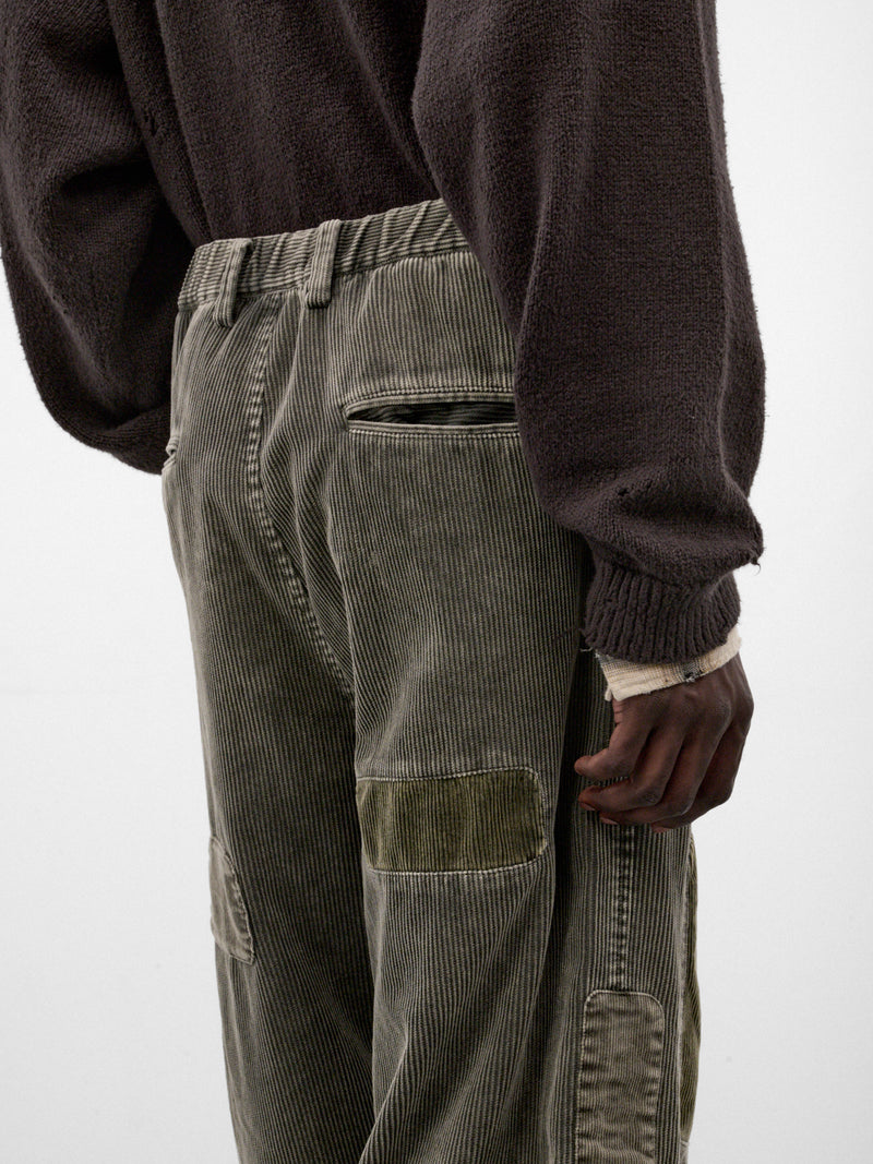 Khaki Cotton Cargo Pants (J17PT162-KHAKI)