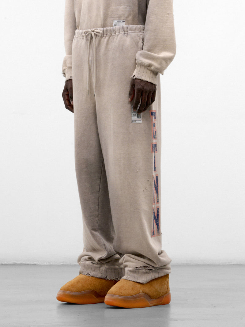 Beige Cotton Baggy ETNN Sweatpants (J17PT724-BEIGE)
